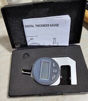 Thickness guage. Use to measure thickness of leather. The project dictates what thickness is appropriate.